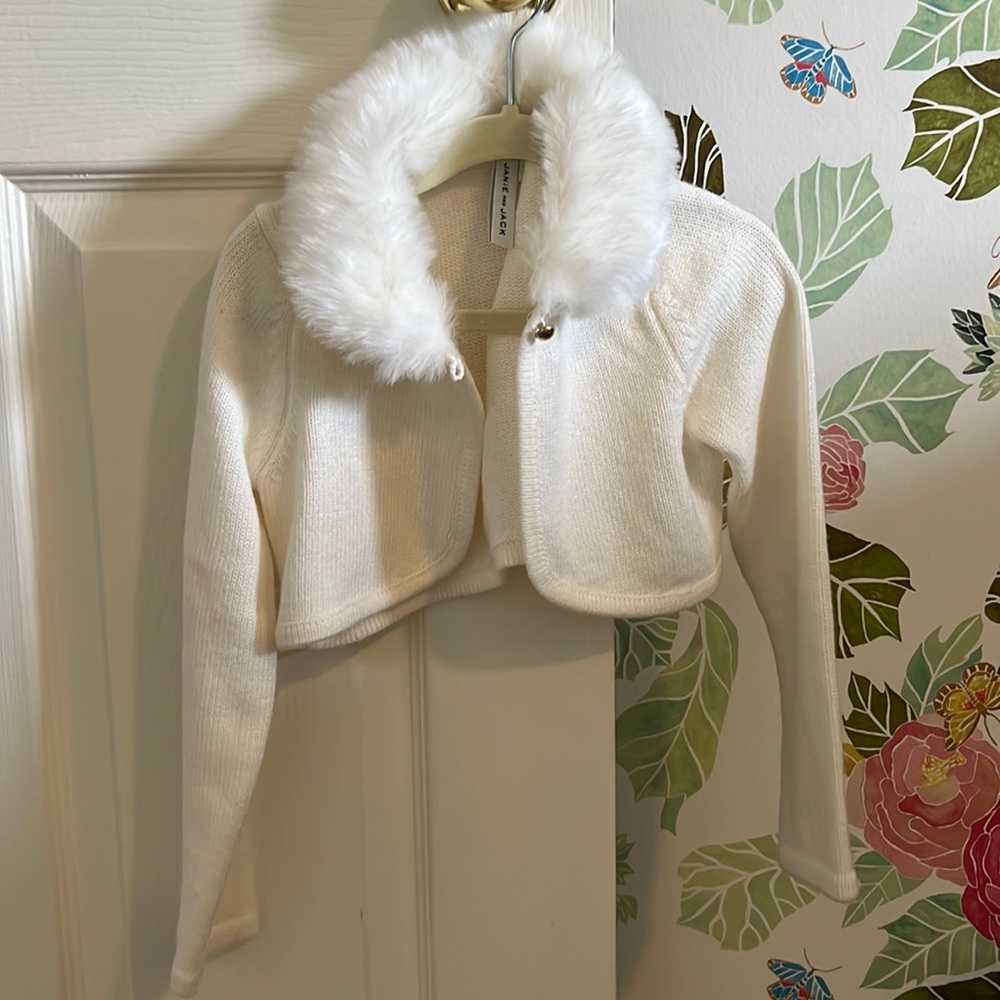 Janie and jack crop sweater size 4